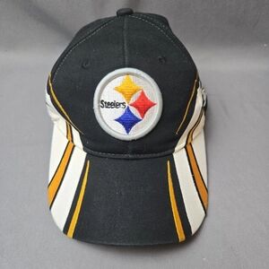 Reebok Pittsburgh Steelers Sideline Hat Black Gold Adjustable Strapback NFL Cap